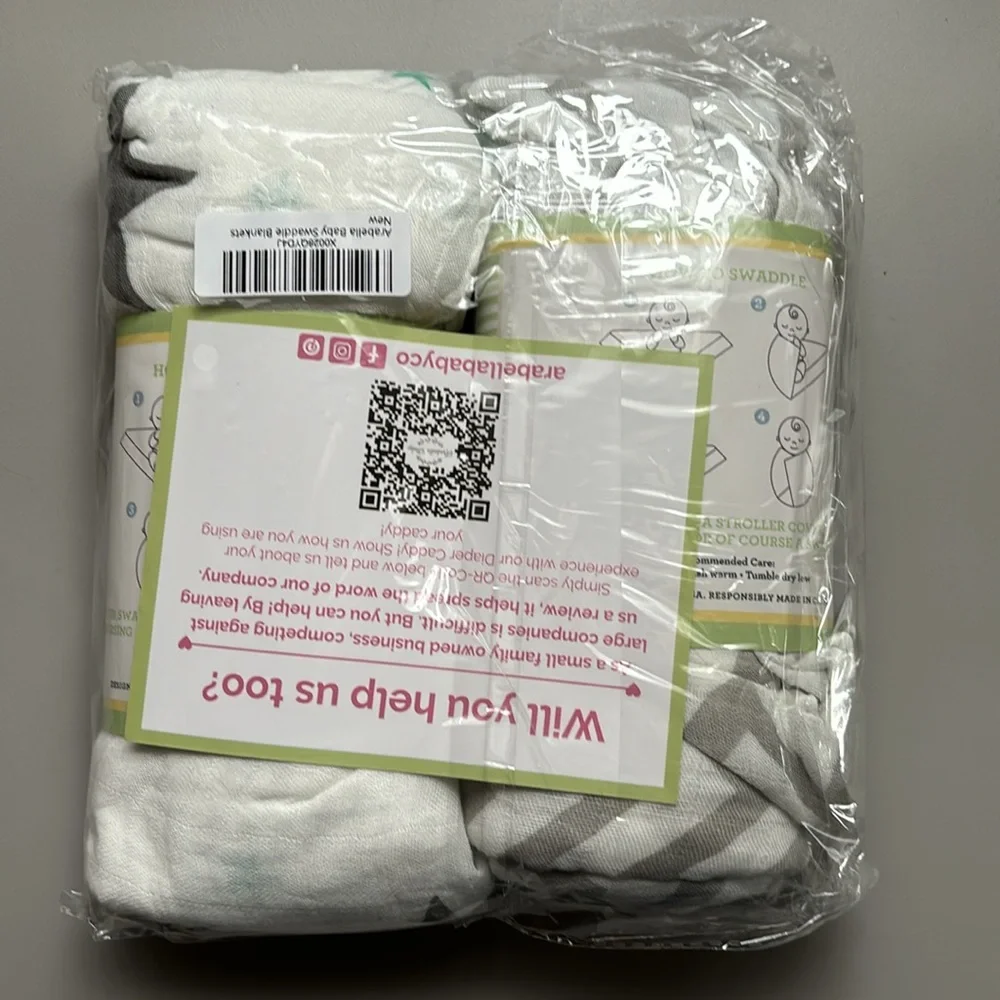 Arabella Baby Muslin Swaddle Blanket Set of 2